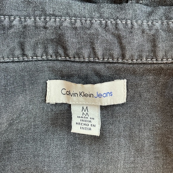 Calvin Klein Black Chambray Shirt - Picture 6 of 6